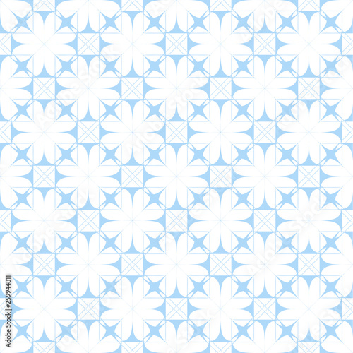 Light blue pattern on white background. Seamless pattern. 