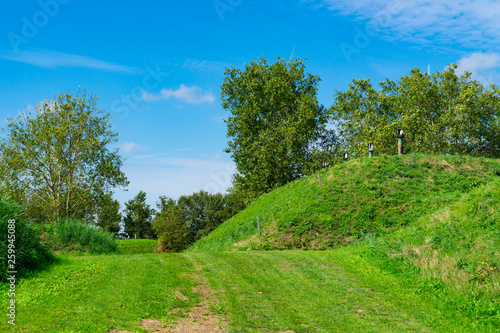 green landscape near Fort Altena, Werkendam, The Netherlands