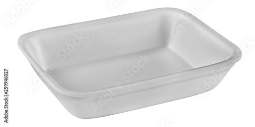 Plastic food tray,Styrofoam food tray isolated on white background