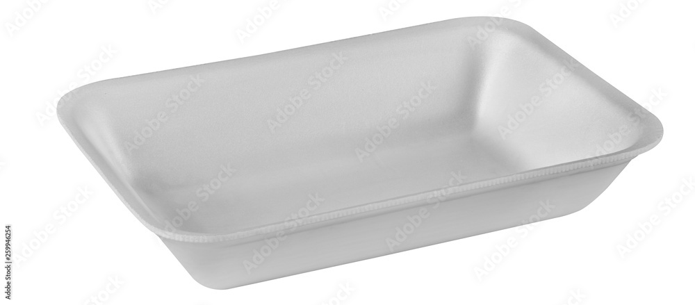 Plastic food tray,Styrofoam food tray isolated on white background Plastic food tray,Styrofoam food tray isolated on white background