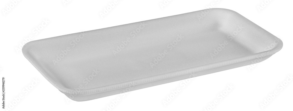 Plastic food tray,Styrofoam food tray isolated on white background Plastic food tray,Styrofoam food tray isolated on white background