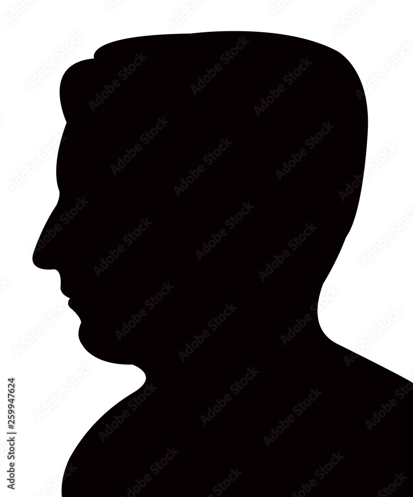 a man head silhouette vector a man head silhouette vector