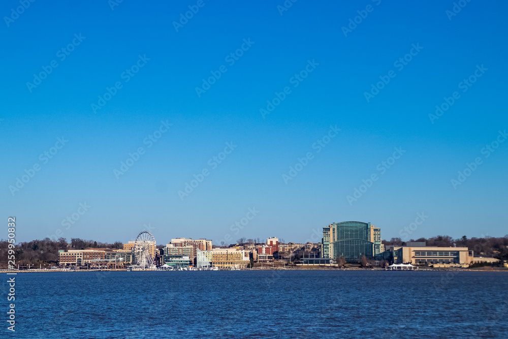Pier and recreation area at National Harbor, Maryland