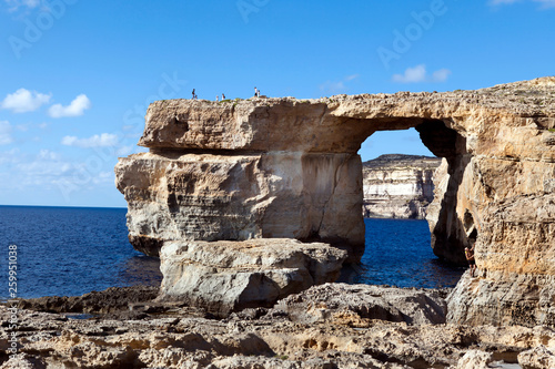 Large Arch Rock Formation in Malta