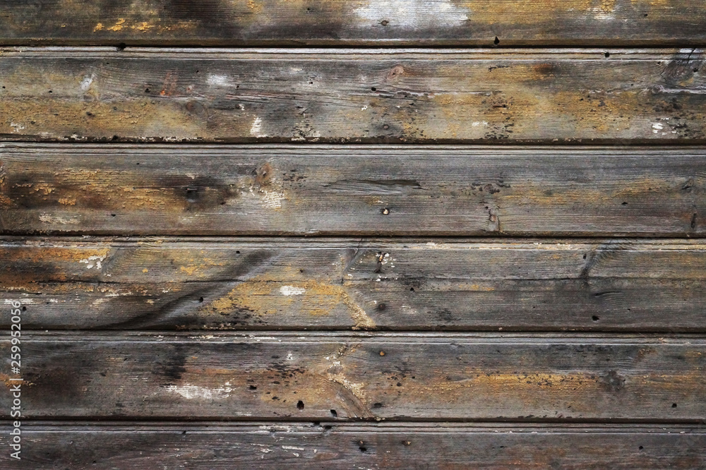 Obraz premium Old wooden background painted wooden planks. Background of old painted texture wood as a basis for grunge design