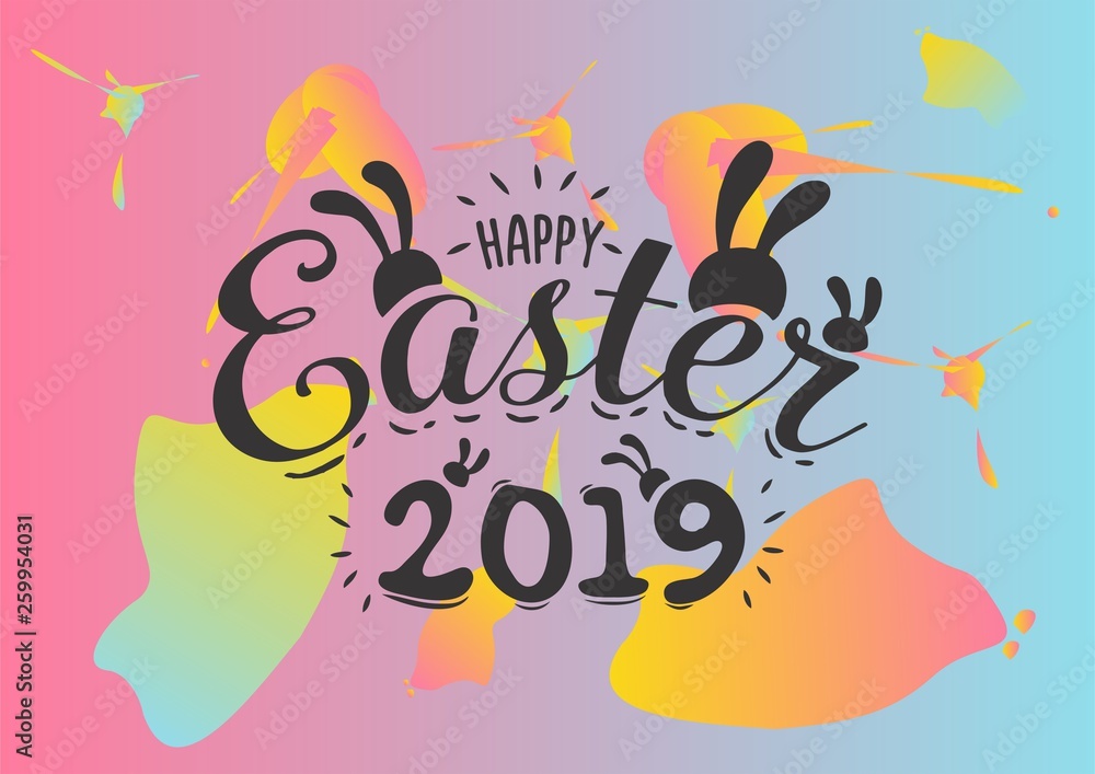 Happy Easter 2019 Abstract Background