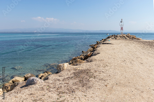 Coastline of Nea Poteidaia, Kassandra, Chalkidiki, Central Macedonia, Greece photo