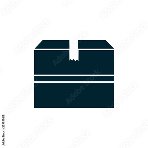 Box exprees icon, delivery logo, shopping sign - stock vector
