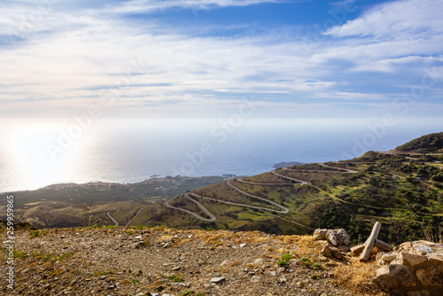 West coast of Crete on a sunny spring day. Greece, Europe © vivoo
