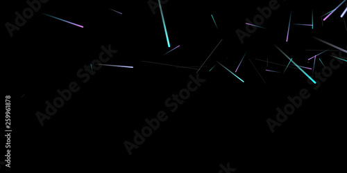 Fast Effect. Motion Neon Light Movement static