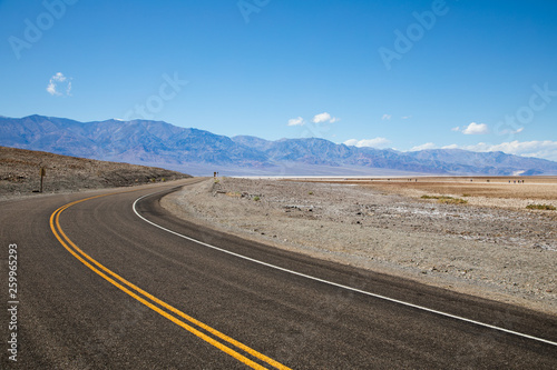 US Road at Death Valley Desert