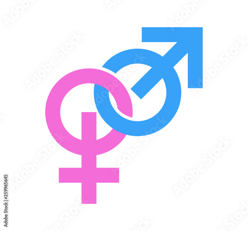Couple of gender signs. Ico...