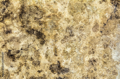 texture of old antique wall, destroyed layer of concrete wall plaster, dark grunge abstract background © Aliaksei