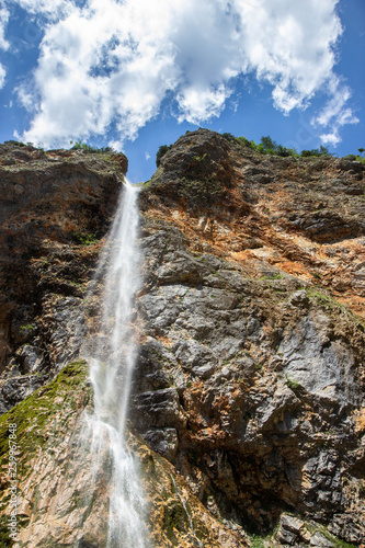 Rinka Falls is a waterfall in the Logar Valley, northern Slovenia © Tomtsya