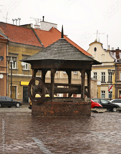 Draw-well in Jaroslaw. Poland photo