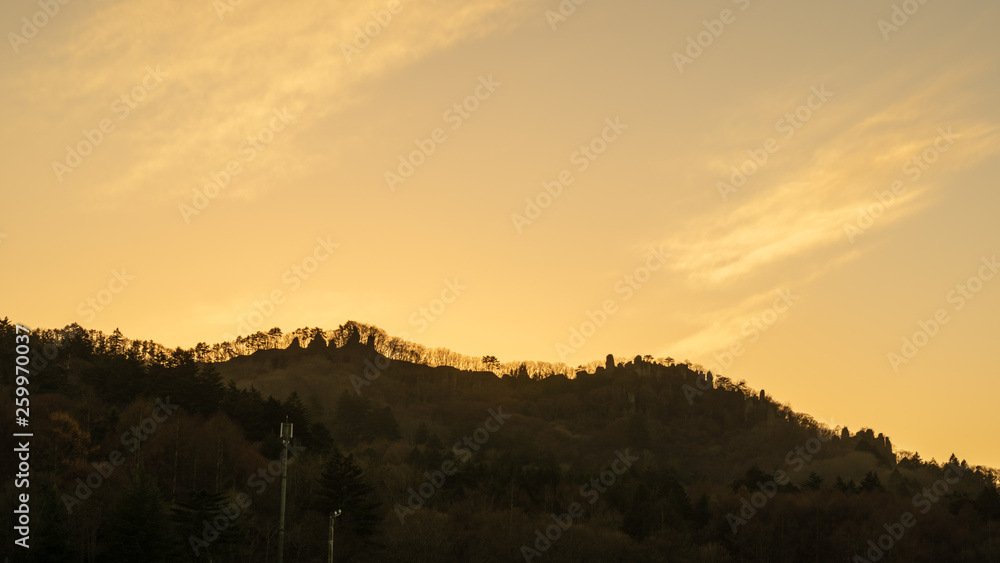 軽井沢 田園地帯の夕暮れ 秋 軽井沢 田園地帯の夕暮れ 秋