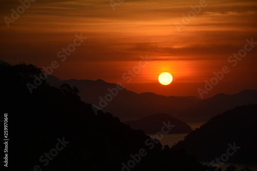 Sunrise in Felix Beach  Ubatuba  SP  Brasil