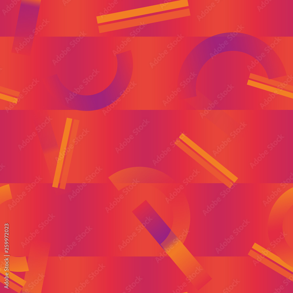 Geometric shapes gradients seamless pattern Geometric shapes gradients seamless pattern