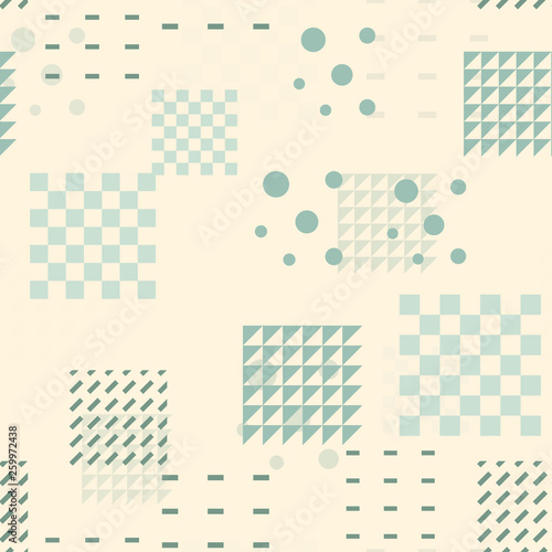 Random geometric seamless pattern