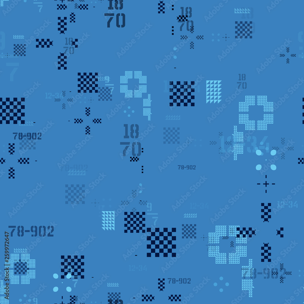 Abstract industrial seamless pattern
