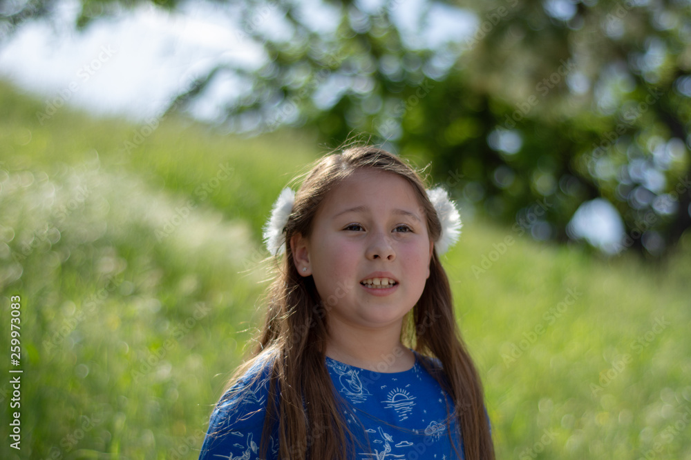 Little Girl in Blue Dress Little Girl in Blue Dress