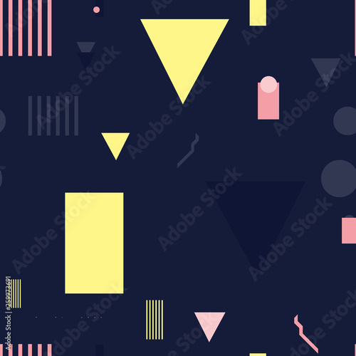 Simple geometry seamless pattern