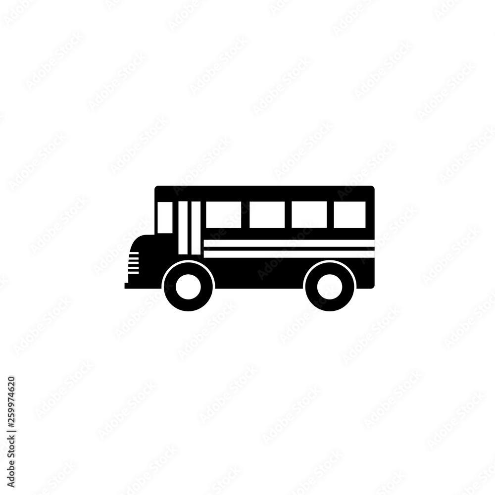 school bus icon logo