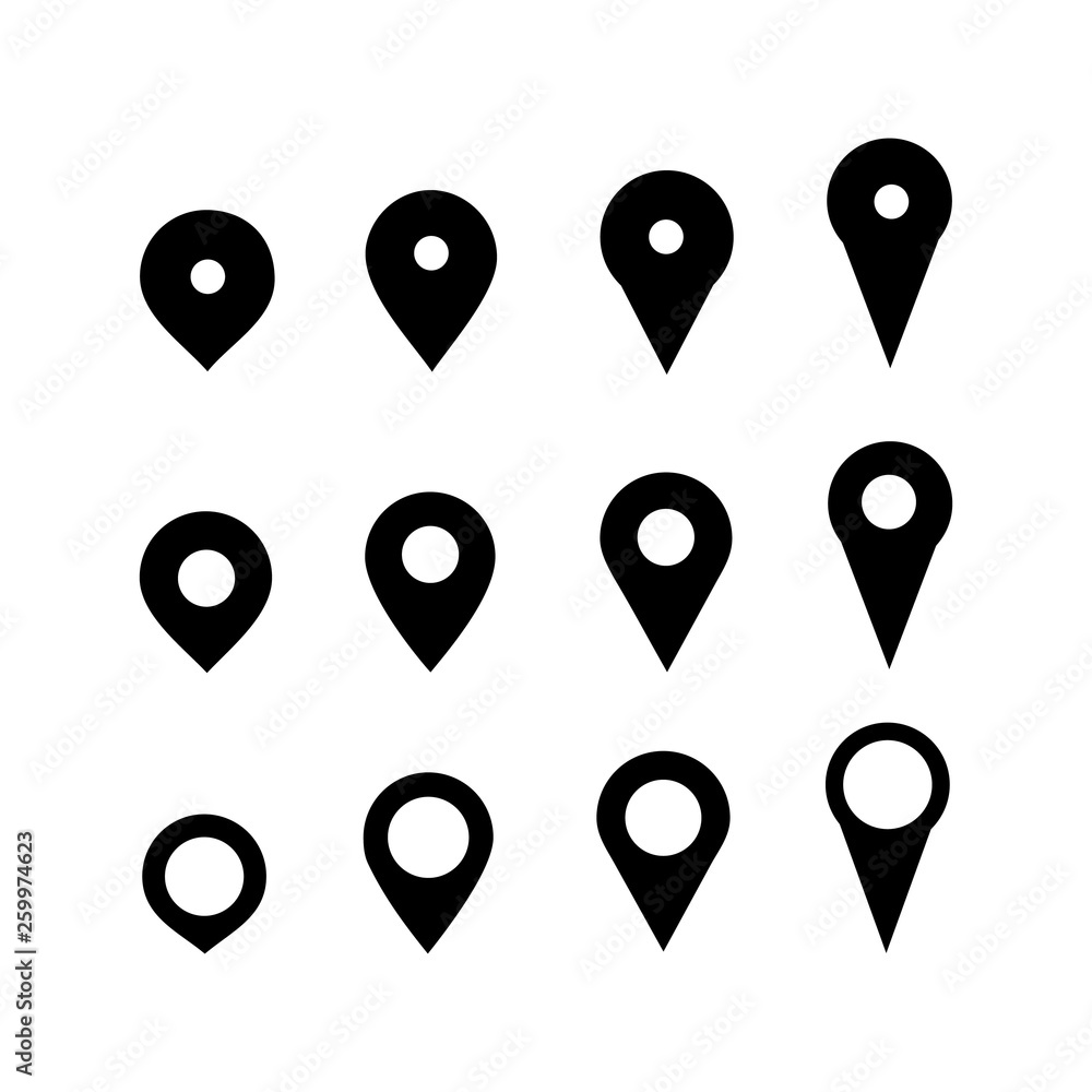Selection of different pointers icon Selection of different pointers icon