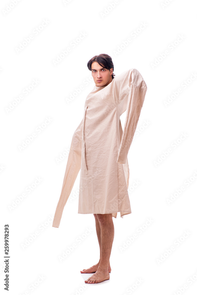 Young mad man isolated on white Young mad man isolated on white