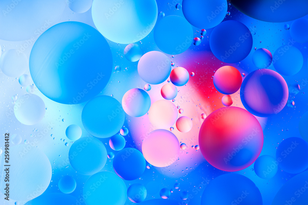 water drops on glass with blue background, close-up water drops on glass with blue background, close-up