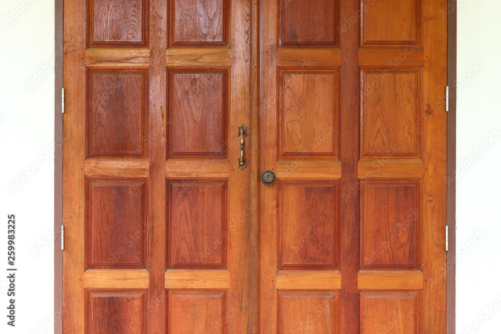 wood door entrance of residential house wood door entrance of residential house