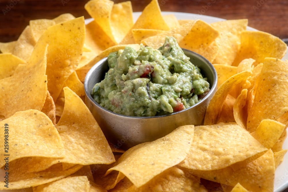 Guacamole and chips Guacamole and chips
