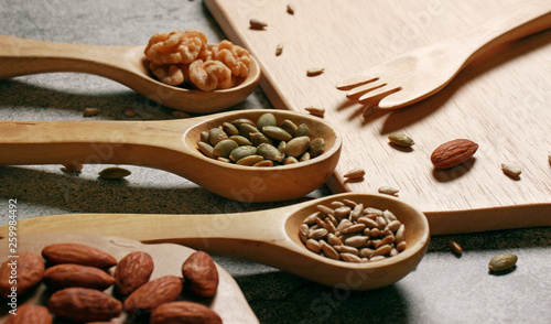 Wallpaper Mural a healthy diet of various nuts Torontodigital.ca