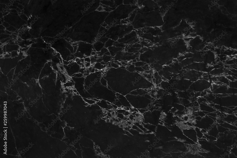 Naklejka premium black marble patterned texture background , abstract marble in natural patterned.