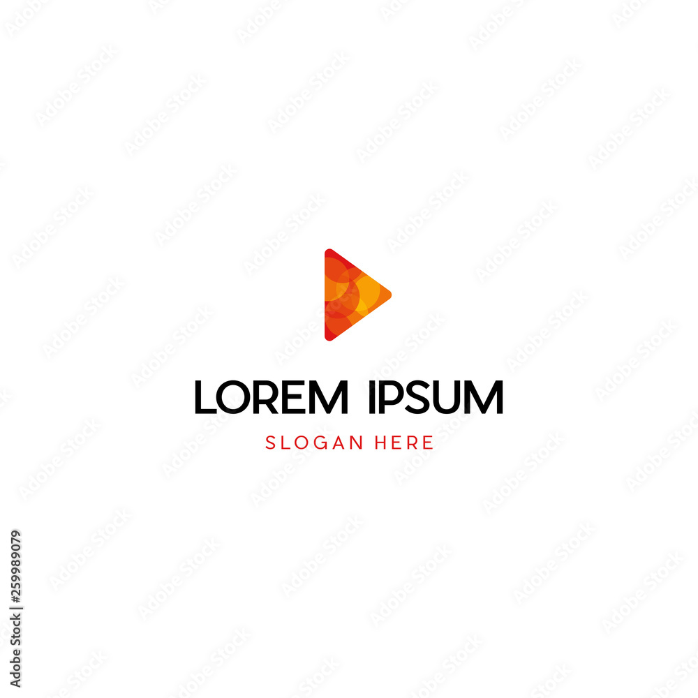 Play button media logo icon, media play technology logo icon, Play logo icon. Material design style Play button media logo icon, media play technology logo icon, Play logo icon. Material design style