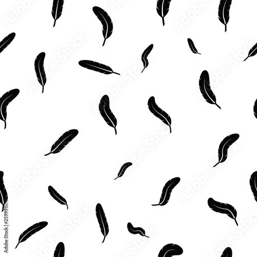 feather seamless pattern background icon. © waranon jankerd