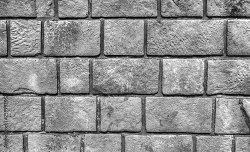 Wallpaper Mural Stone wall background in black and white Torontodigital.ca