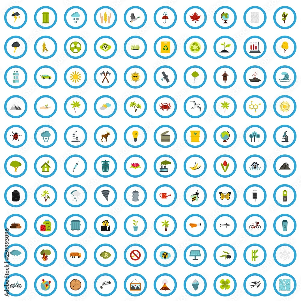 100 recycling book icons set in flat style for any design vector illustration 100 recycling book icons set in flat style for any design vector illustration