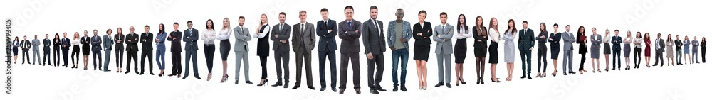 leader and professional business team standing together. leader and professional business team standing together.