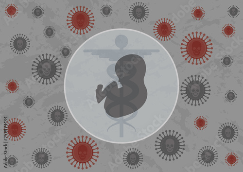 Vaccine protecting a child from deadly infection. Vaccine protecting a child from deadly infection. Vaccine acting as a shield and do not allow an infection attack 