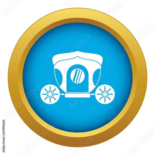 Brougham icon blue vector isolated on white background for any design