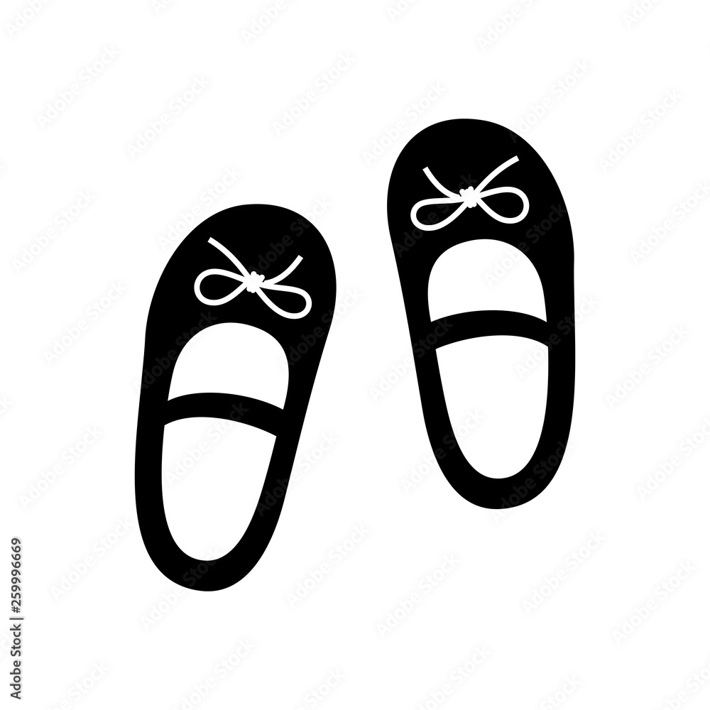 Ballerina style child shoes - Vector Ballerina style child shoes - Vector