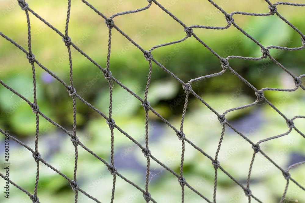 closeup image of sports netting closeup image of sports netting