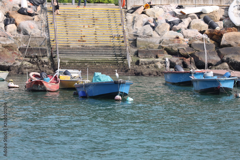 Obraz premium boats in the harbor