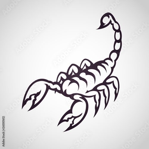 scorpion logo icon design, vector illustration