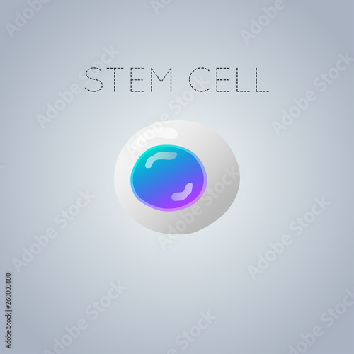 stem cell logo icon design, medical vector illustration