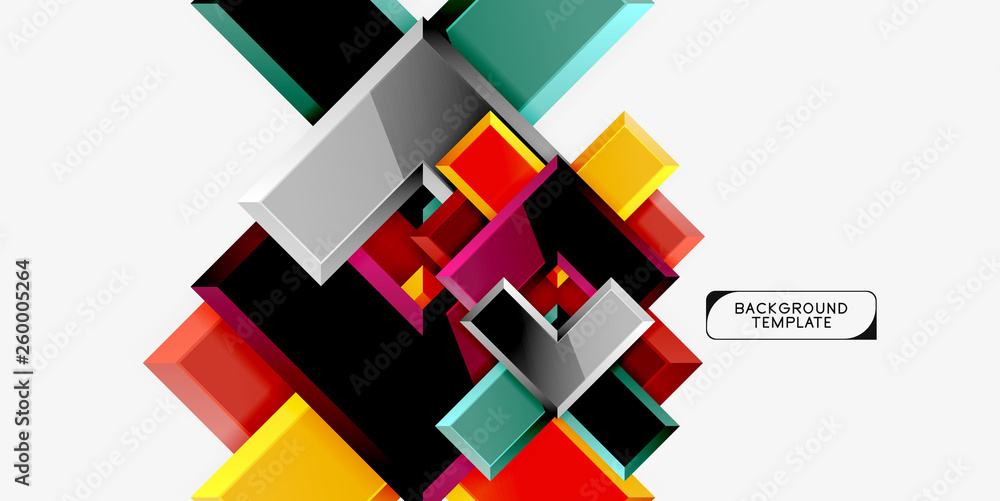 Glossy arrows geometric background Glossy arrows geometric background