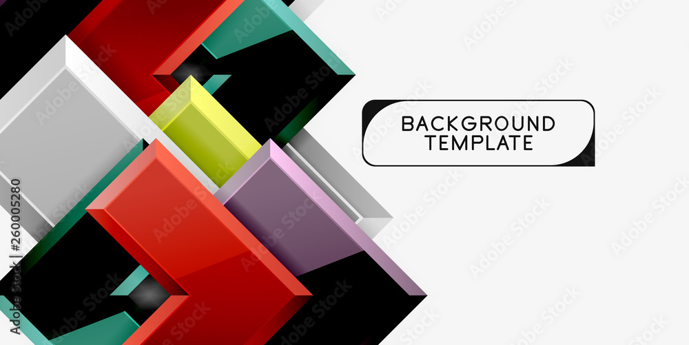 Glossy arrows geometric background Glossy arrows geometric background