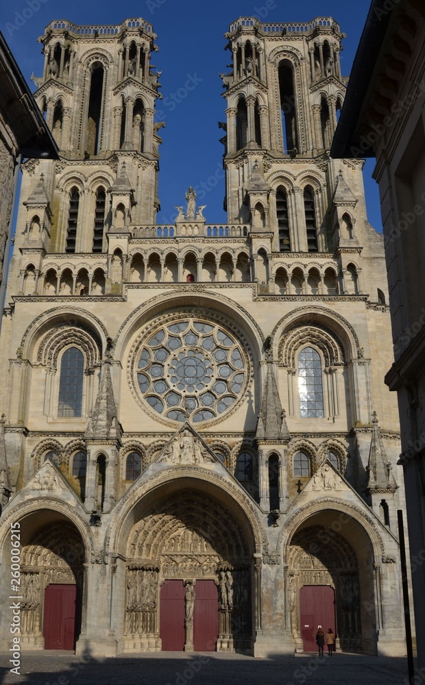 Laon, famous cathedral, France
