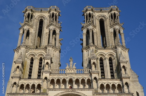 Laon, famous cathedral, France